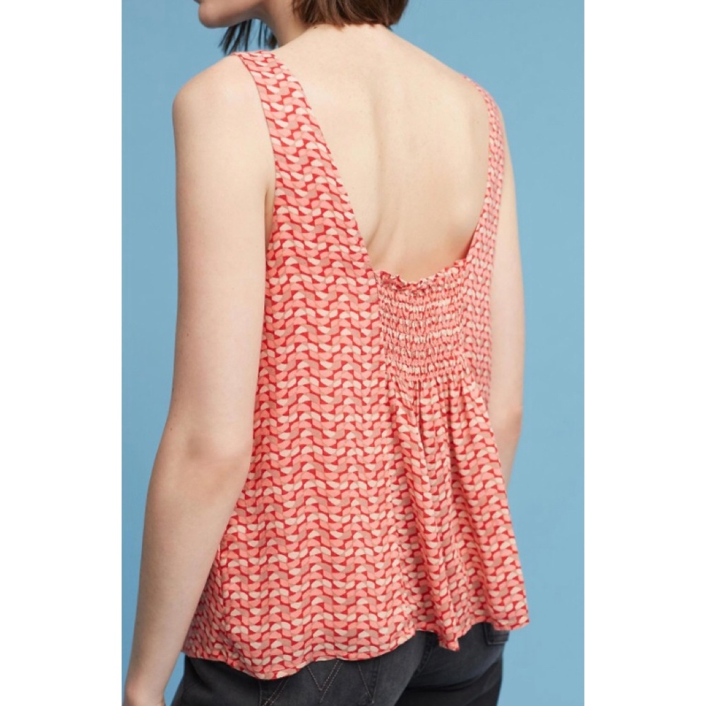 Anthro Maeve Verena Tie-Front Blouse - XSP - Picture 3 of 6